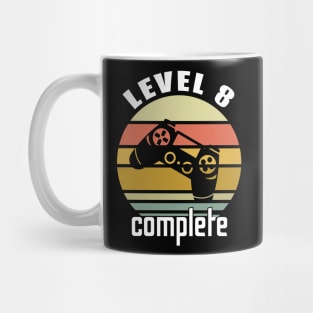 Level 8 Complete 8Th Birthday Year Old Gamer Vintage Gift Mug